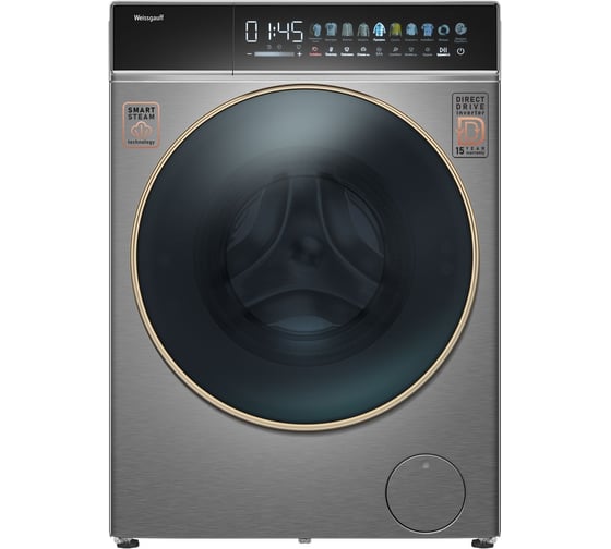 Изображение товара Стиральная машина Weissgauff WMD 58411 Direct Drive Inverter Premium Steam Steel 433418