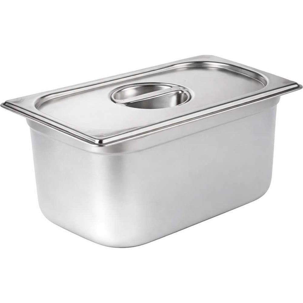 Изображение товара Гастроемкость ТТ-Урал GN 1/3 150 мм с крышкой, нержавеющая сталь УТ-00021198+крышка