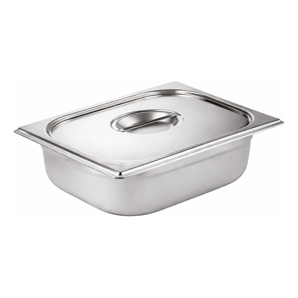 Изображение товара Гастроемкость GN 1/2-65 мм с крышкой из нержавеющей стали
