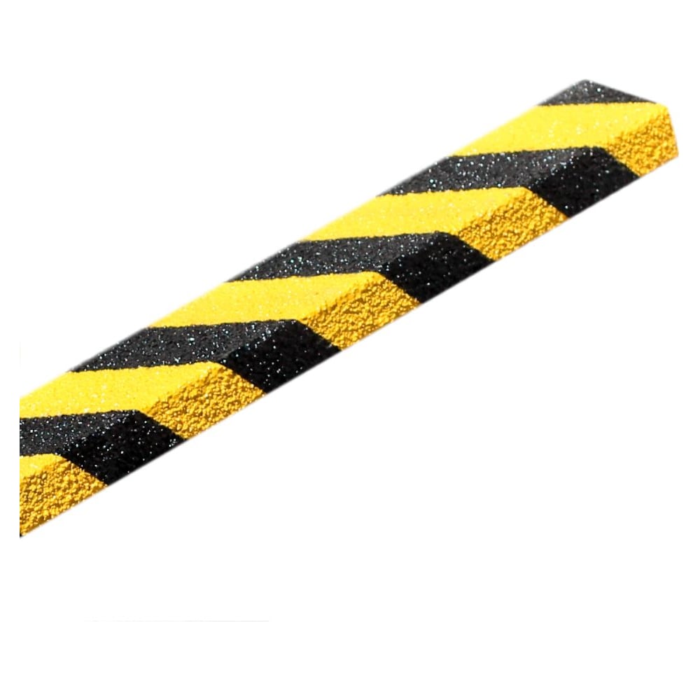 Изображение товара Противоскользящий профиль Mehlhose GmbH из стеклопластика, уголок, размер 46 Grit, среднее (крупное) зерно, цвет желто-черный, 70х600х30 мм GTMW0700600