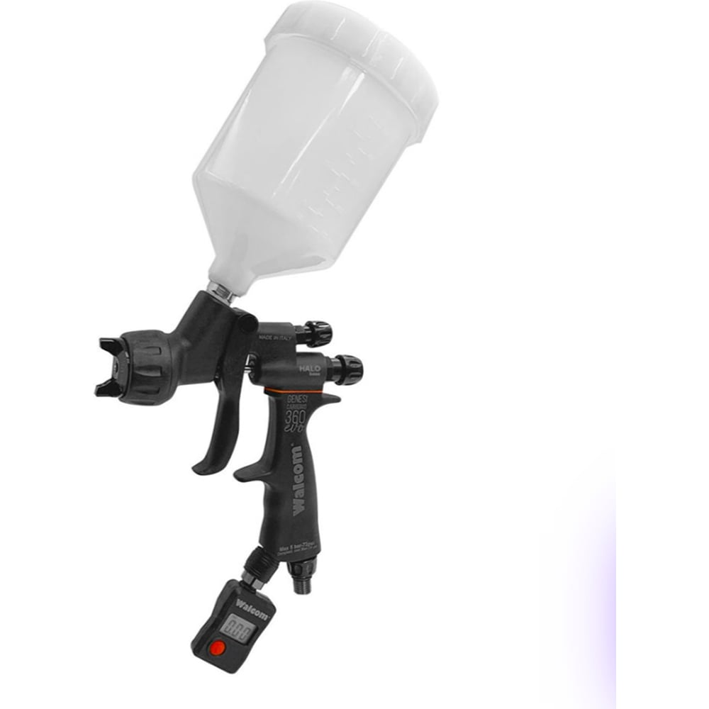 Изображение товара Краскораспылитель WALCOM GENESI CARBONIO 360 HTE BASE 0,68 л, сопло 1,2 для нанесения базовой эмали 973012EBM