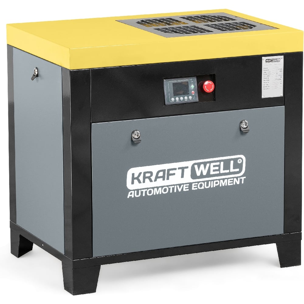 Изображение товара Компрессор винтовой KraftWell 350 л/мин, 10 бар, 380В VENTOS 4