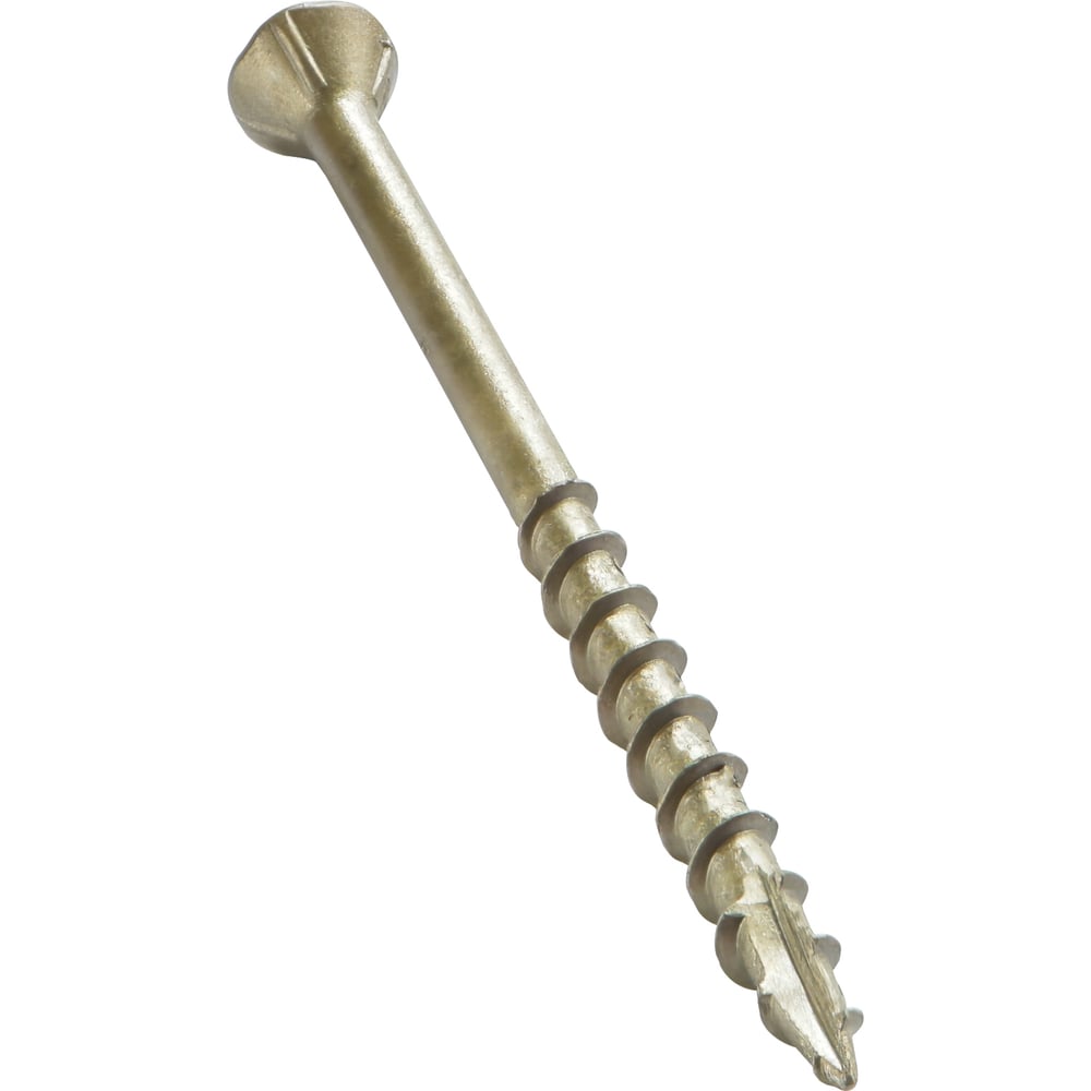 Изображение товара Шуруп для террасной доски Rusconnect CRLG 4265 уменьшенная головка 60 потай 4,2х65 мм (200 шт) песочный 367465