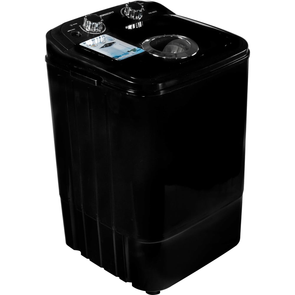 Изображение товара Стиральная машина Horizont WM-4601W Black C — активаторная, 4 кг загрузка