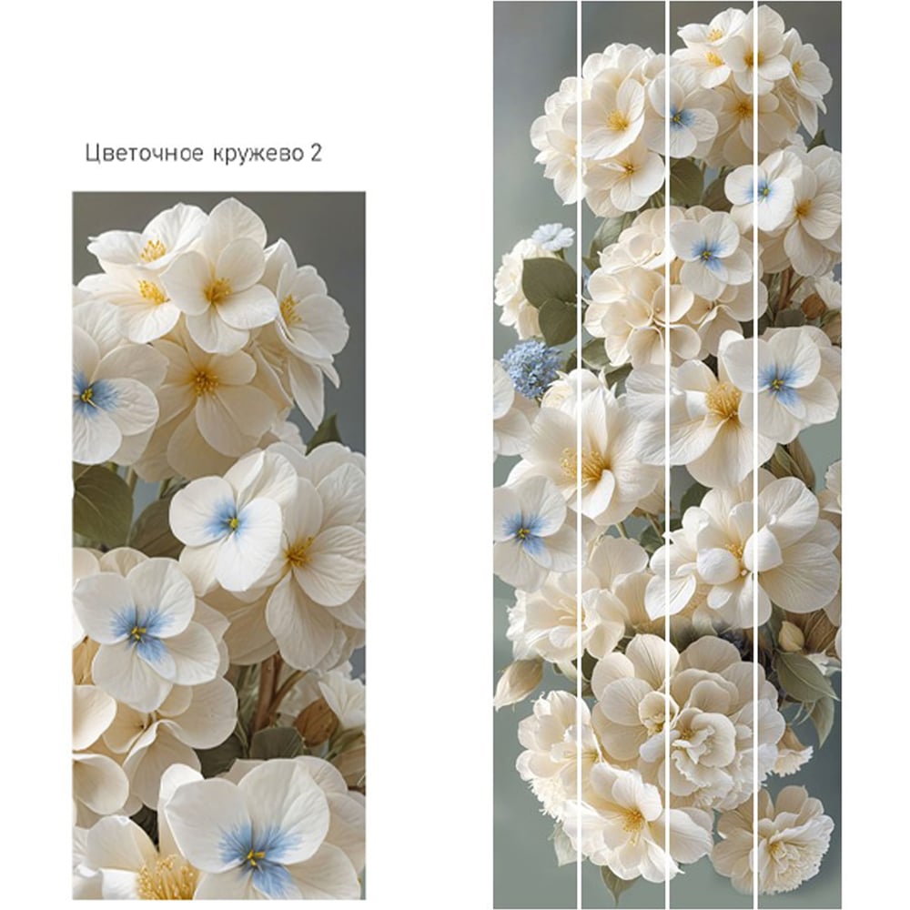 Изображение товара [Декоративная панель] КронаПласт Unique Цветочное кружево 2700х250х8 мм