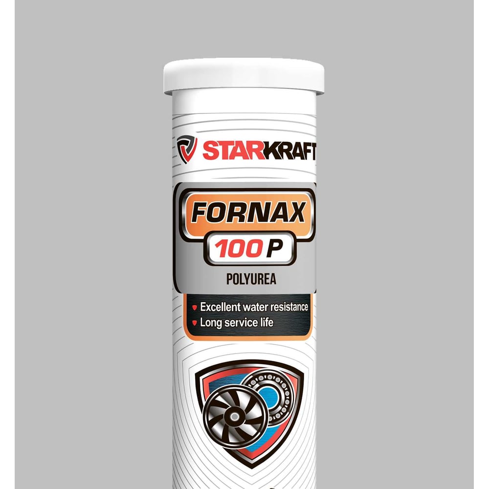 Изображение товара Смазка универсальная высокотемпературная водостойкая STARKRAFT FORNAX 100 P EP2 Полимочевина, 370 гр FP8359037