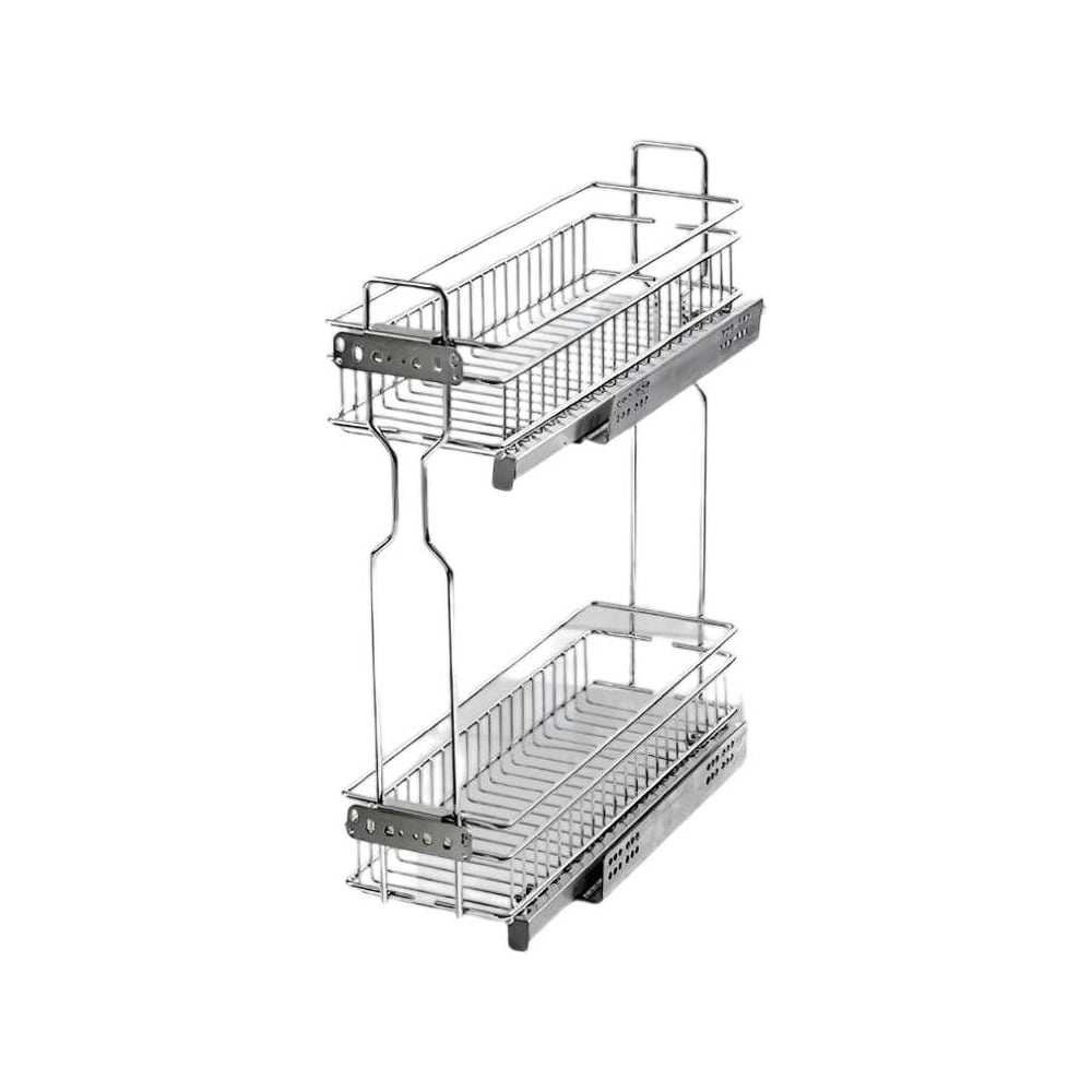 Изображение товара Бутылочница для кухни Аврора 200 правая, на скрытых направляющих с доводчиком / двухуровневая корзина 0610613