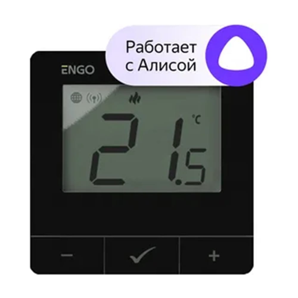 Изображение товара Терморегулятор умный ENGO controls ZigBee/868 МГц, 2×АА, черный, E25-BATB