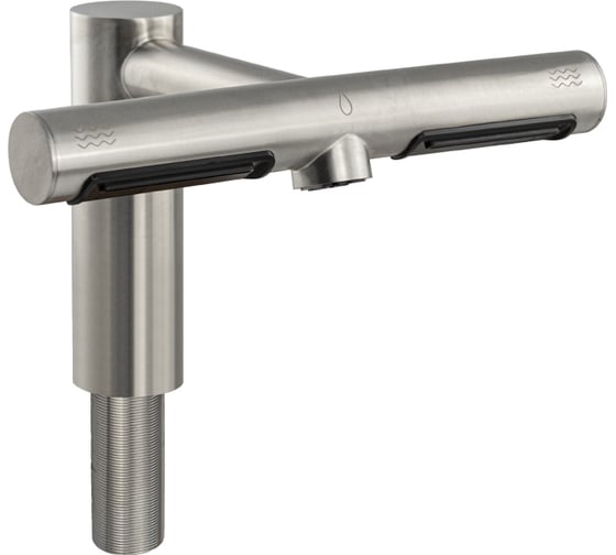 Изображение товара Смеситель для раковины сенсорный GFmark, со встроенной сушилкой для рук, из нержавеющей стали,  сатин 6858-S