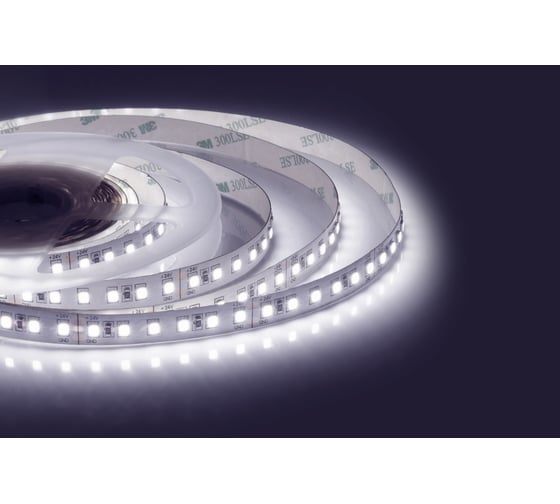 Изображение товара Светодиодная лента Apeyron 24В, 10Вт/м, smd3528, 120д/м, IP20, 900Лм/м, подложка, 8мм, 5м, холодный белый 00-332