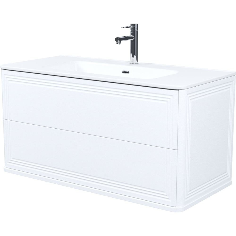 Изображение товара Тумба с умывальником IDDIS Oxford Neo подвесная, 100 см, белый, подходит умывальник 0101000i28 OXN10W0i95K