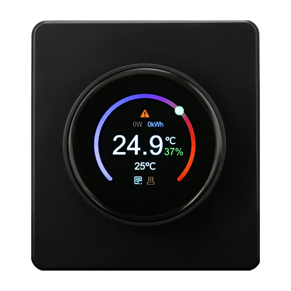 Изображение товара Терморегулятор KRANZ ROUND Wi-Fi с/у оникс KR-78-0728-3