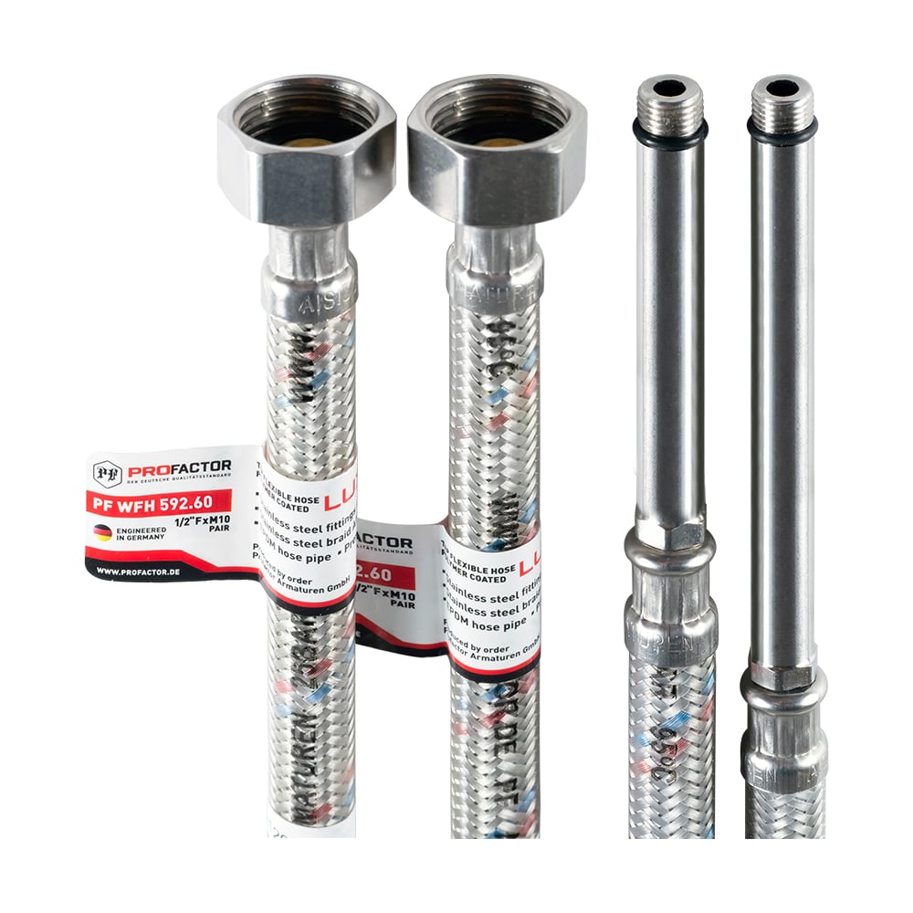 Изображение товара Подводка PROFACTOR LUXE 1/2 with extended fitting 120/100 мм - М10, EPDM