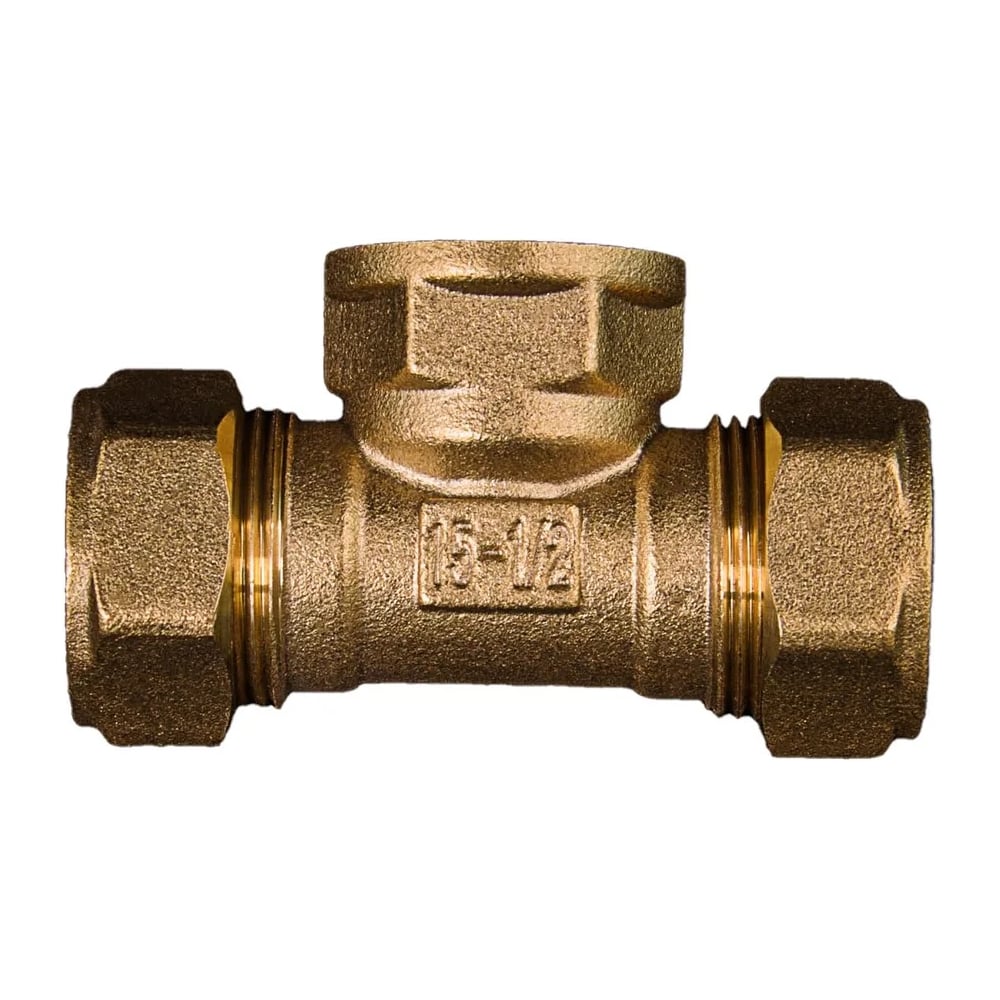 Изображение товара Тройник STACORT TF15-1/2-15MR для гофрированной трубы 15 мм