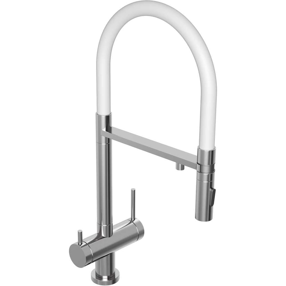 Изображение товара Смеситель для кухни Abelsberg Venta c гибким изливом и возможностью подключения фильтра для воды, цвет глянцевый хром IXF73979CH