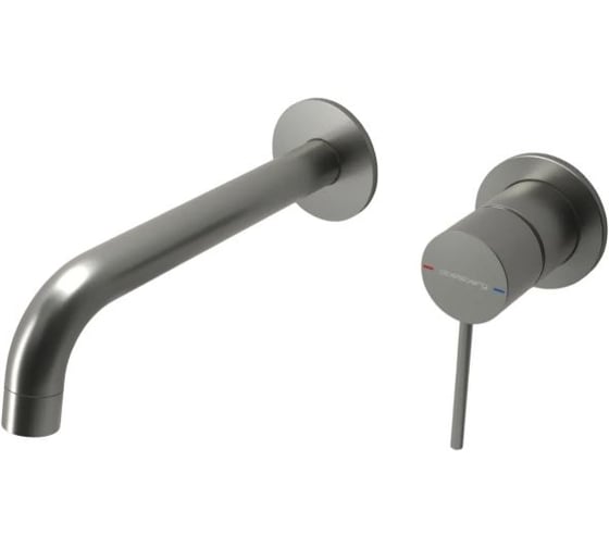 Изображение товара Смеситель для раковины Abelsberg Fluida из стены, титан ERF75105BN