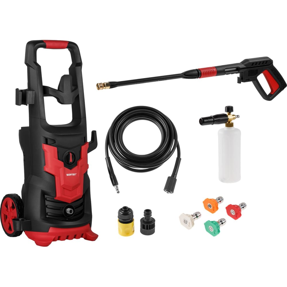 Изображение товара Очиститель WORTEX PW 1620-2 Очиститель высокого давления 2.1 кВт, 165 Бар, 390 л/ч