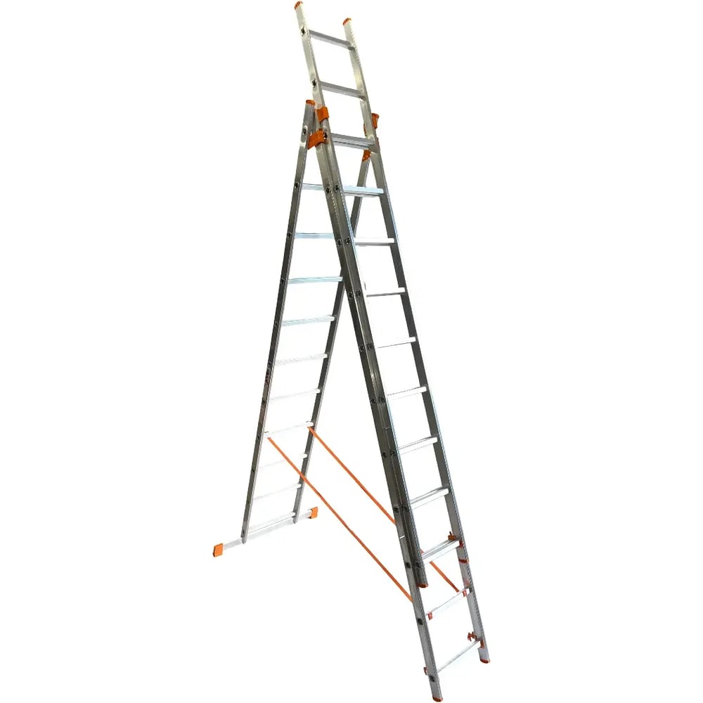 Изображение товара Лестница алюминиевая трехсекционная AXIS 11ступеней AX-3-11