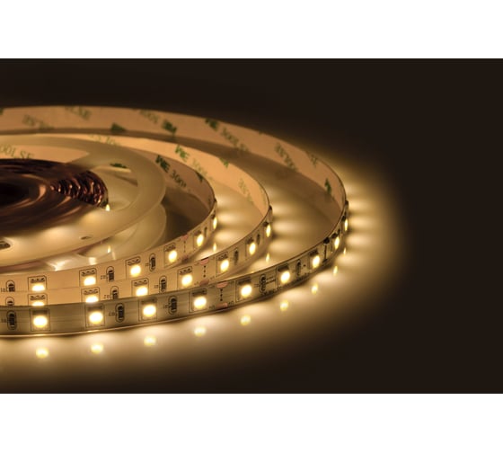 Изображение товара Светодиодная лента Apeyron 24В, 14,4Вт/м, smd5050, 60д/м, IP20, 800Лм/м, подложка 10мм, 5м, теплый белый 00-338