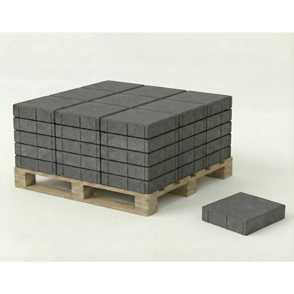 Изображение товара Тротуарная плитка ЯЗСМ Квадрат 250х250х70 (серая) (12 м2) 228 м2 4640013520650