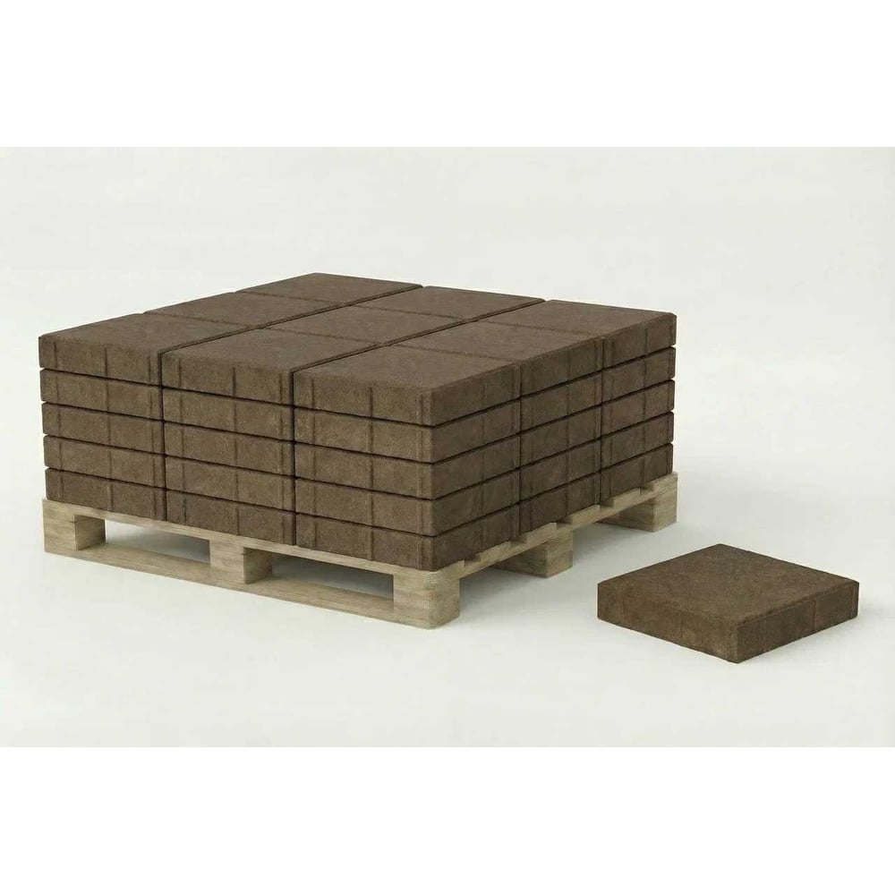 Изображение товара Плитка тротуарная ЯЗСМ Квадрат 300х300х60 коричневая