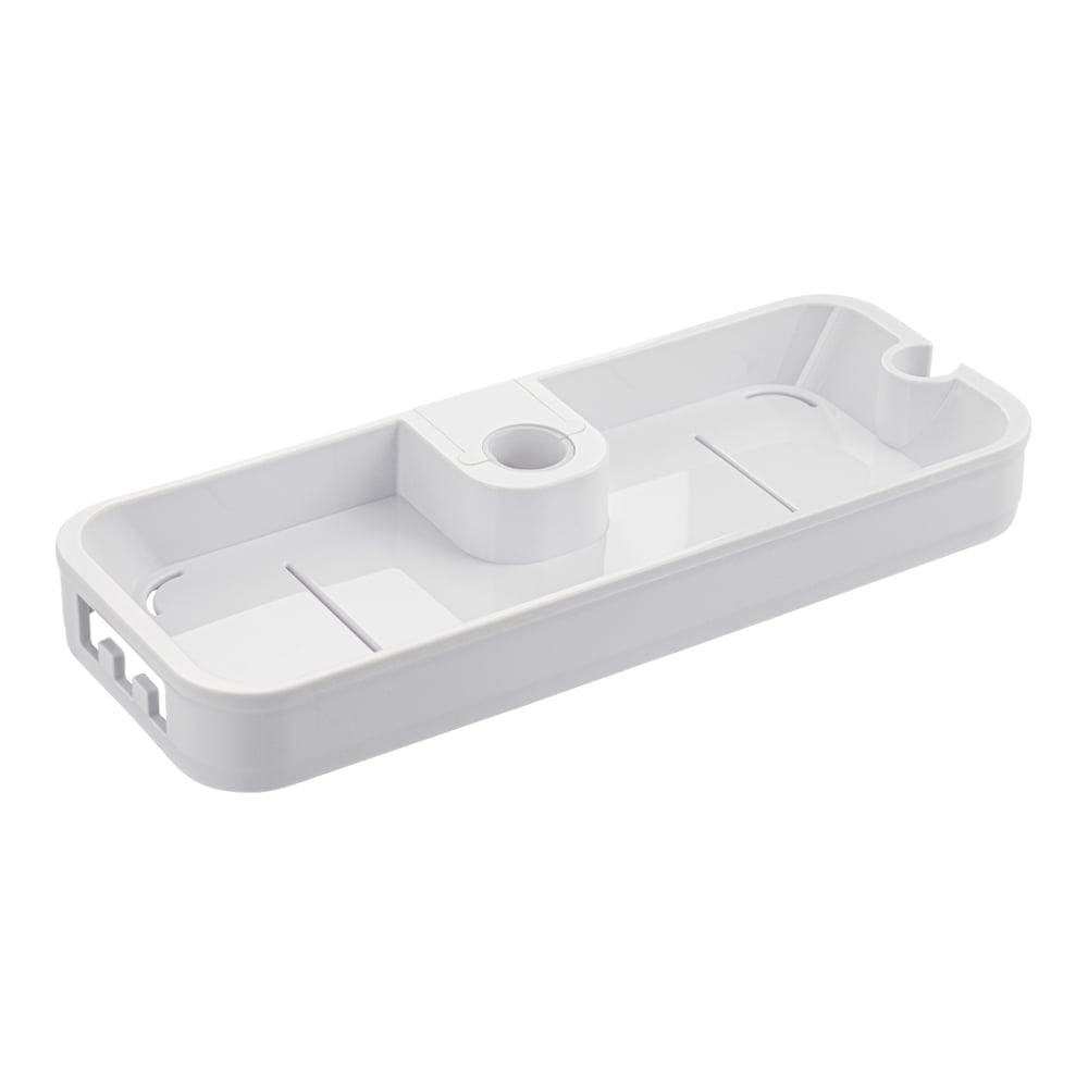 Изображение товара Полка для душевых стоек и стоек Brimix тропический душ, глубокая, пластик АБС, белая 3353