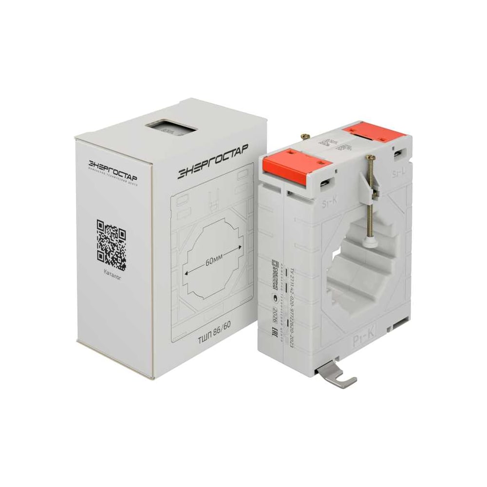 Изображение товара Трансформатор тока ЭНЕРГОСТАР ТШП 86/60-1500/5-1-20
