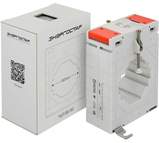 Изображение товара Трансформатор тока ЭНЕРГОСТАР ТШП 86/60-400/5-0,5-7,5ВА 60-400-5-0.5-7.5