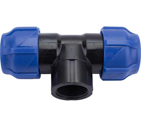 Изображение товара Компрессионный переходной тройник VALFEX ПНД, с внутренней резьбой, 32-1"-32 1210013210032