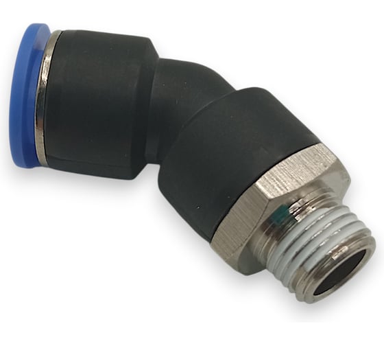 Изображение товара Фитинг цанговый угловой Контактная Механика 45,трубка 12мм, 1/4 KPL45 12-02