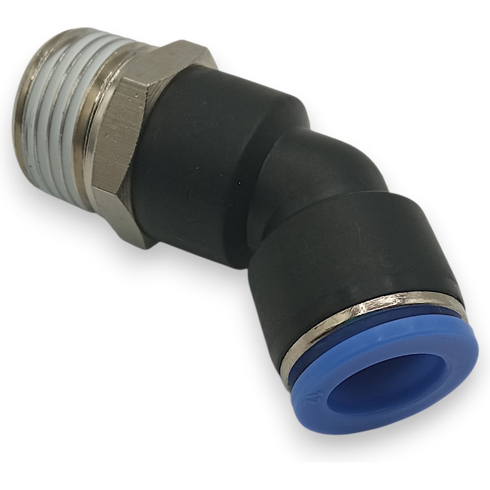 Изображение товара Фитинг цанговый угловой Контактная Механика 45 6мм 1/2M-6 мм