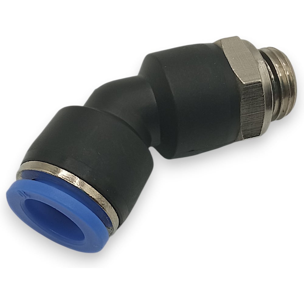 Изображение товара Цанговый угловой фитинг Контактная Механика G1/4 10 мм - надежное соединение