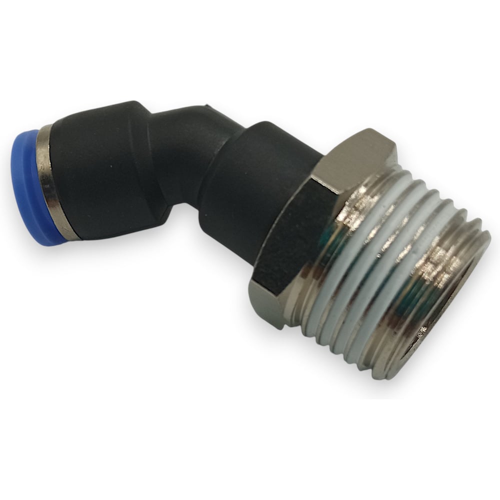 Изображение товара Фитинг цанговый угловой Контактная Механика 45,трубка 8мм, 1/2 KPL45 08-04