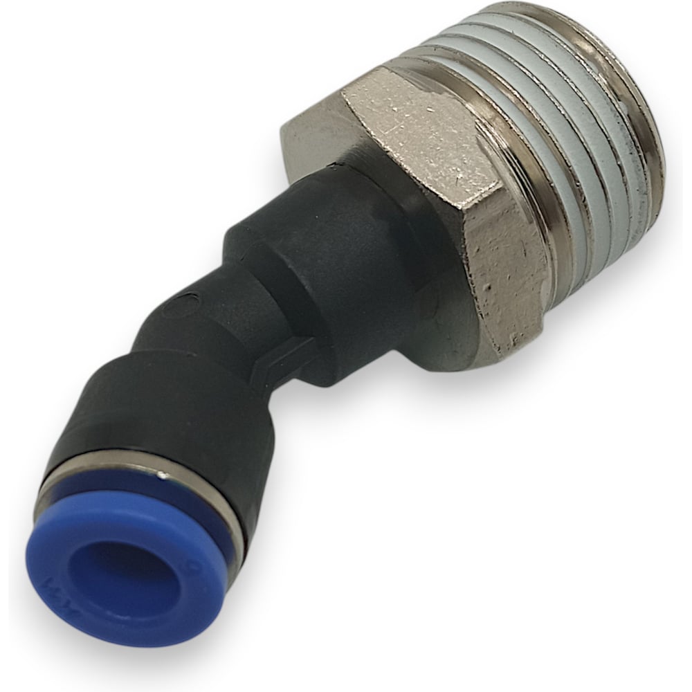 Изображение товара Фитинг цанговый угловой Контактная Механика 45,трубка 6мм, 1/2 KPL45 06-04