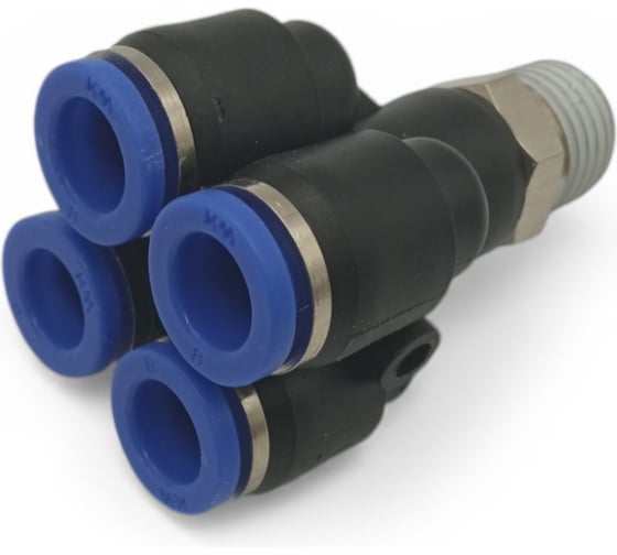 Изображение товара Фитинг четверик Контактная Механика трубка 8мм, 1/4 KFPXT08-02