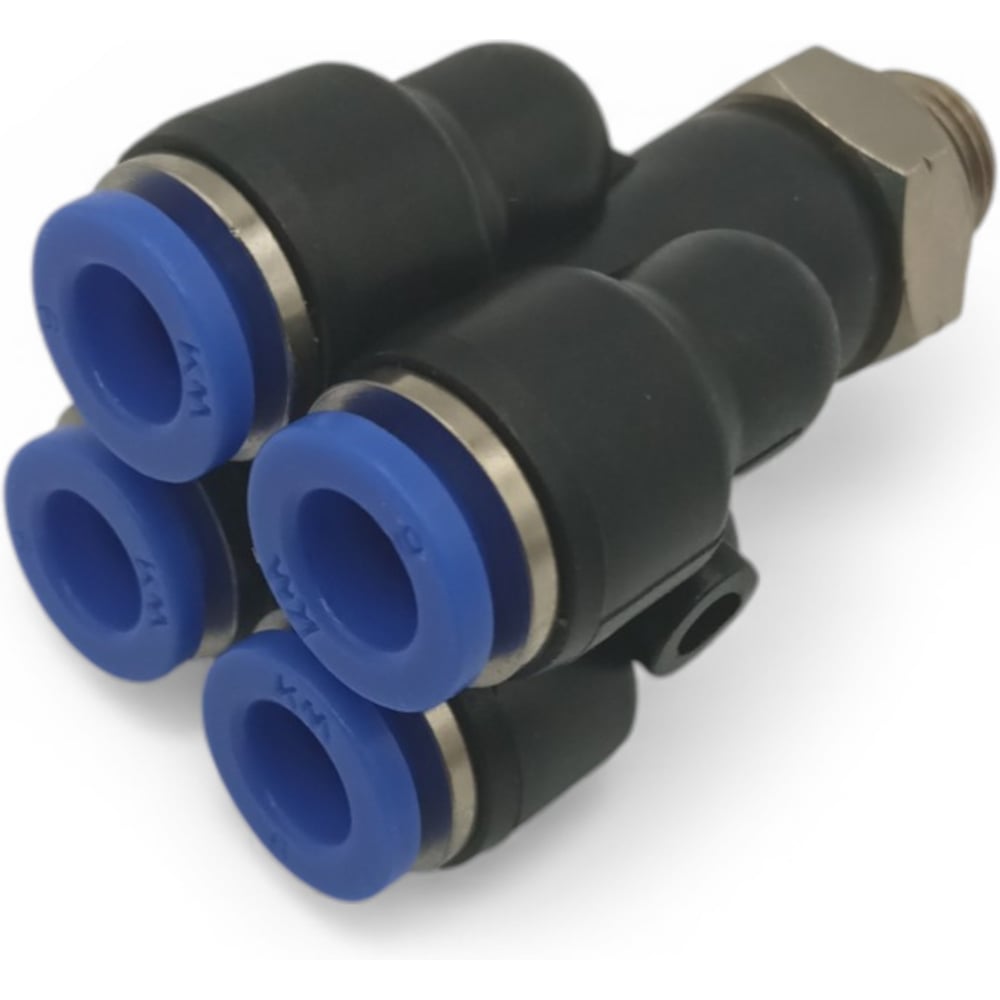 Изображение товара Фитинг четверик Контактная Механика трубка 6мм, G1/8 KFPXT06-01G