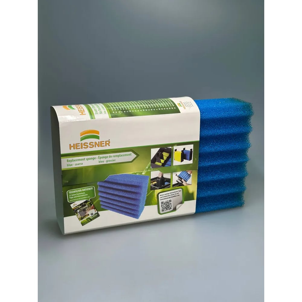 Изображение товара Фильтровальная губка Heissner для фильтра ET15-FP10B — сменный картридж голубой