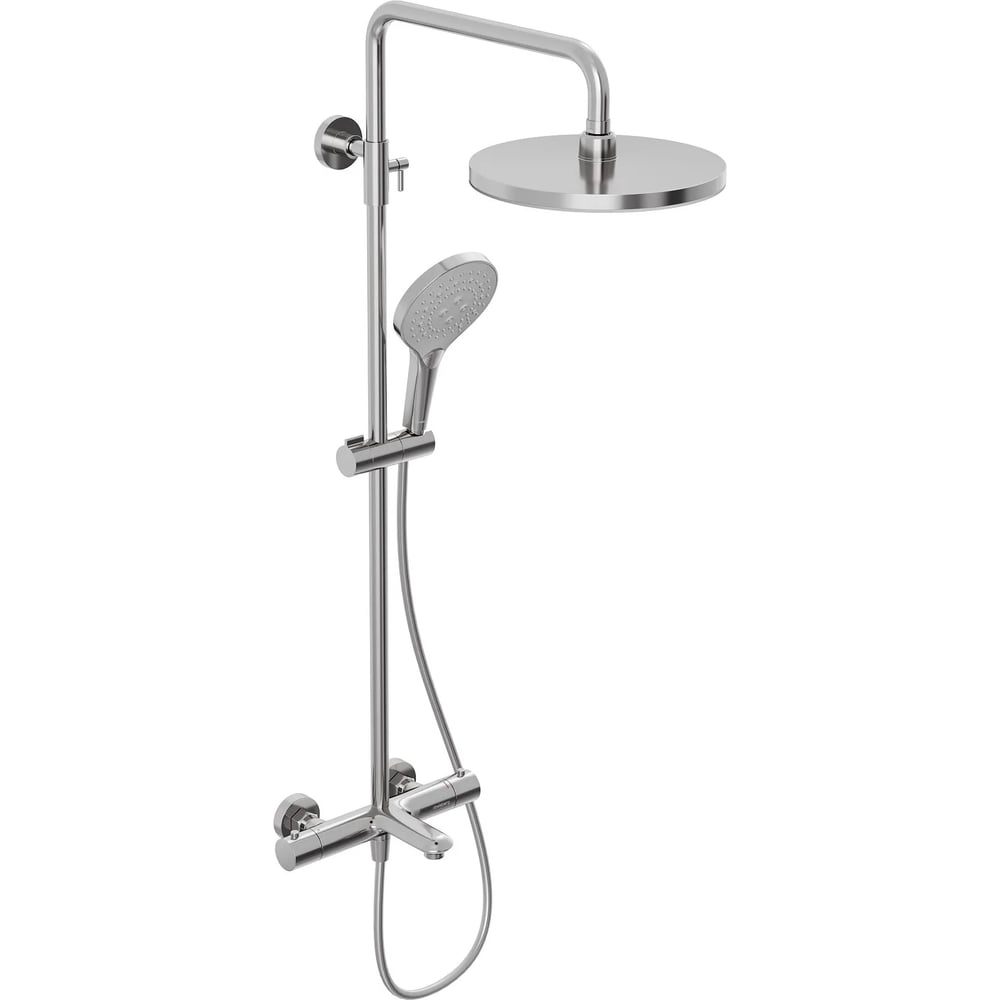 Изображение товара Душевая система Abelsberg Perfecta с термостатом для ванны и душа, глянцевый хром SNS61102CH