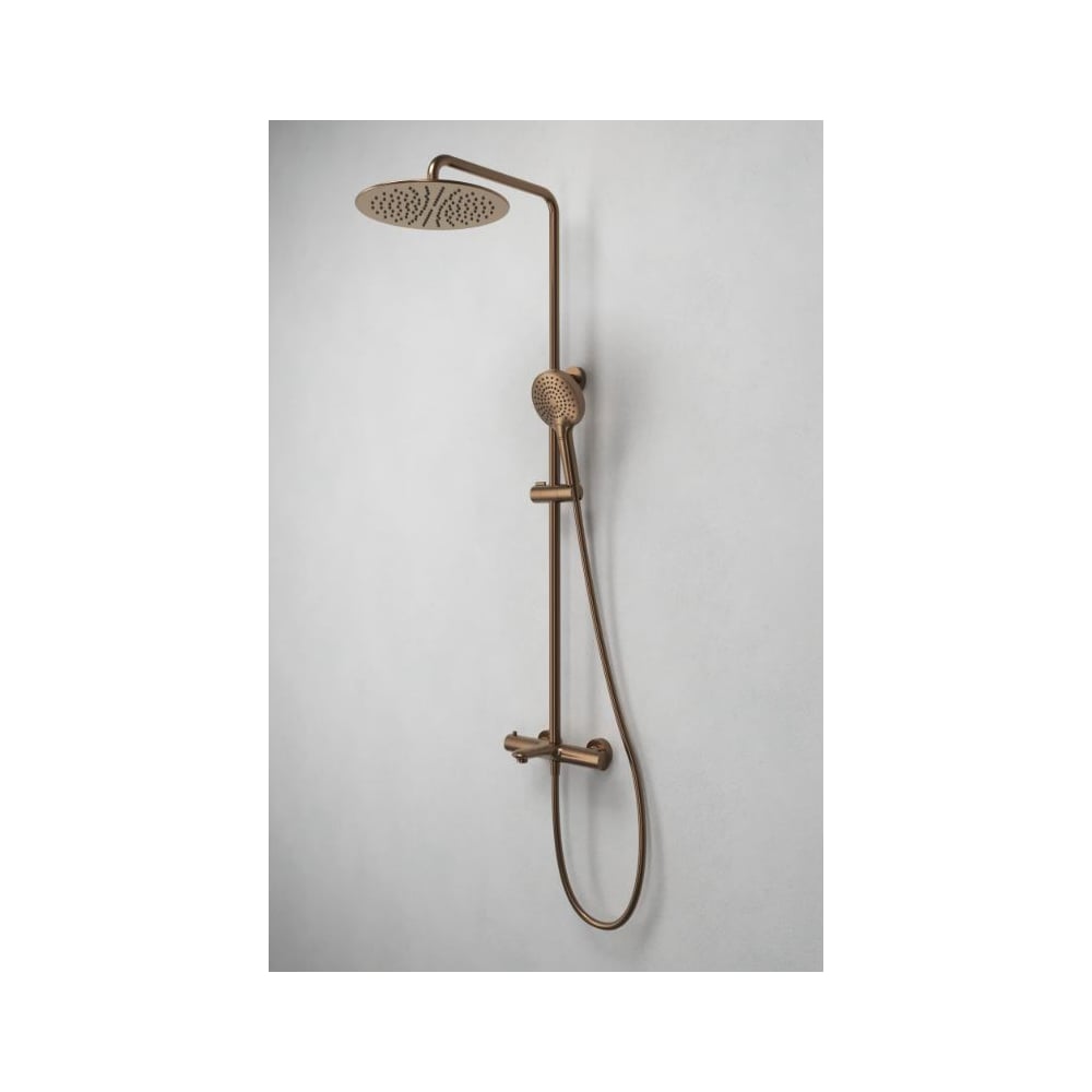 Изображение товара Душевая система Abelsberg Perfecta с термостатом для ванны и душа, песчаная медь SNS61102BC