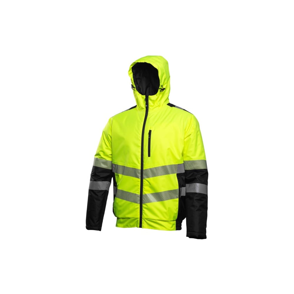 Утепленная сигнальная куртка HOEGERT TECHNIK MILA желтая, XL (54) HT5K347-XL