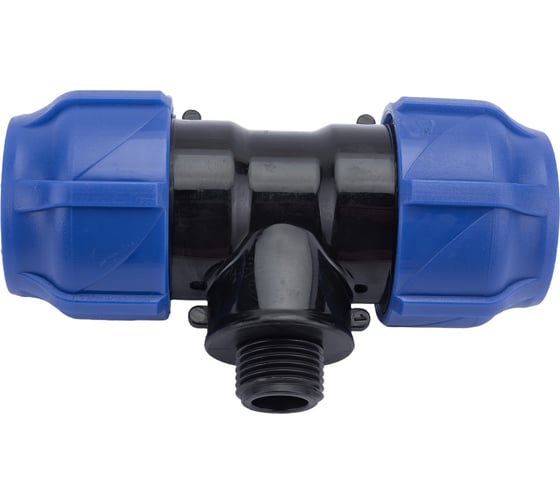 Изображение товара Компрессионный переходной тройник VALFEX ПНД, с наружной резьбой, 32-1/2"-32 1210023201232