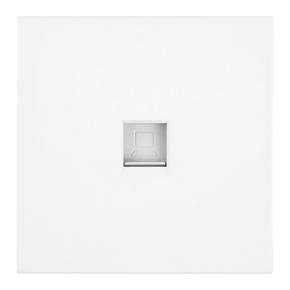 Изображение товара Розетка компьютерная 1-местная STEKKER RJ-45 (механизм), серия Мия, RST00-3117-01, белая магнолия, 50436 Изображение товара Розетка компьютерная 1-местная STEKKER RJ-45 (механизм), серия Мия, RST00-3117-01, белая магнолия, 50436