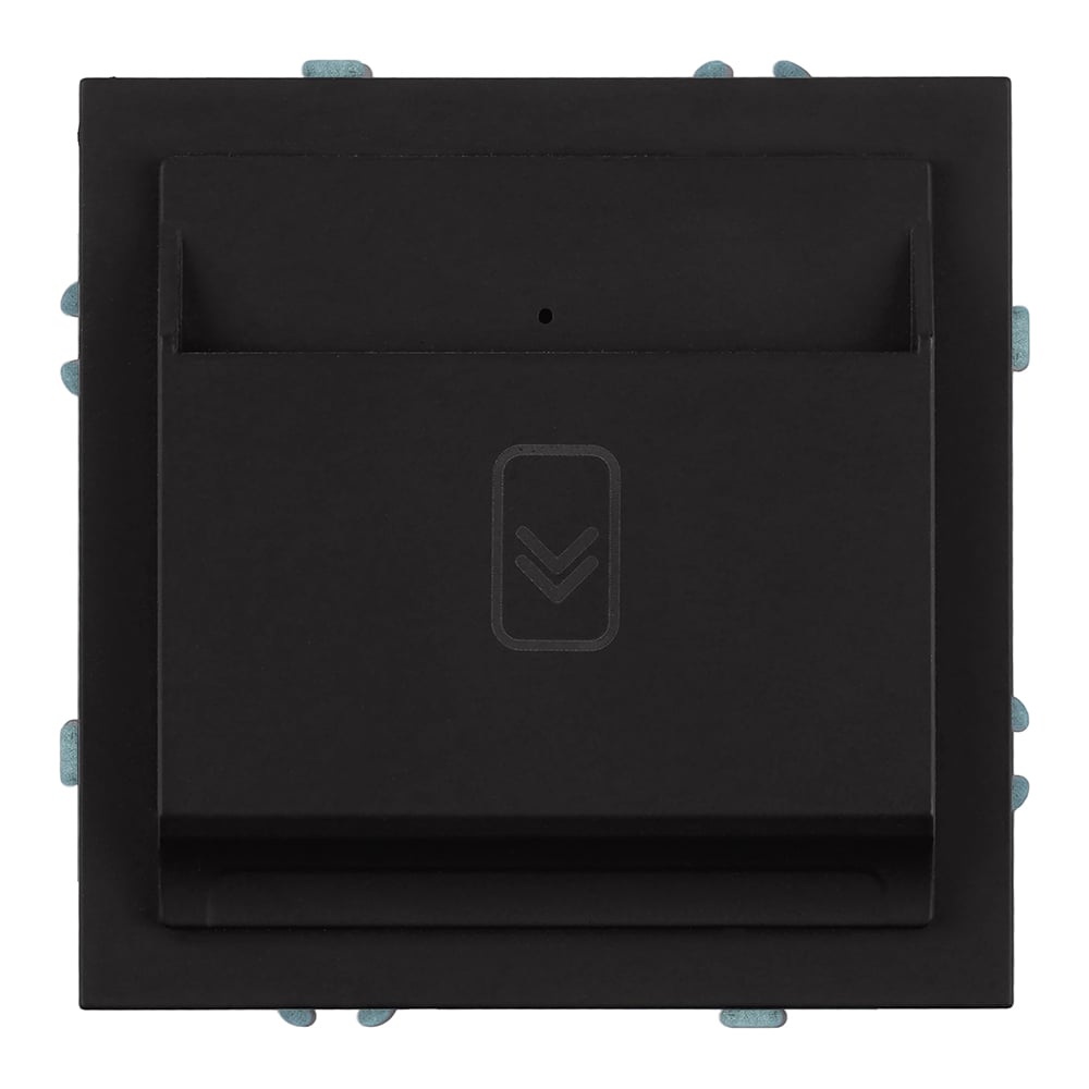 Изображение товара Выключатель карточный (механизм) STEKKER 250В, 40А, серия Эмили, RSW40-5114-05, черный уголь, soft touch, 50700