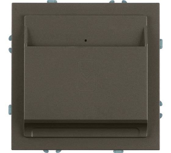 Изображение товара Выключатель карточный (механизм) STEKKER 250В, 40А, серия Эмили, RSW40-5114-09, антрацит, soft touch, 50701