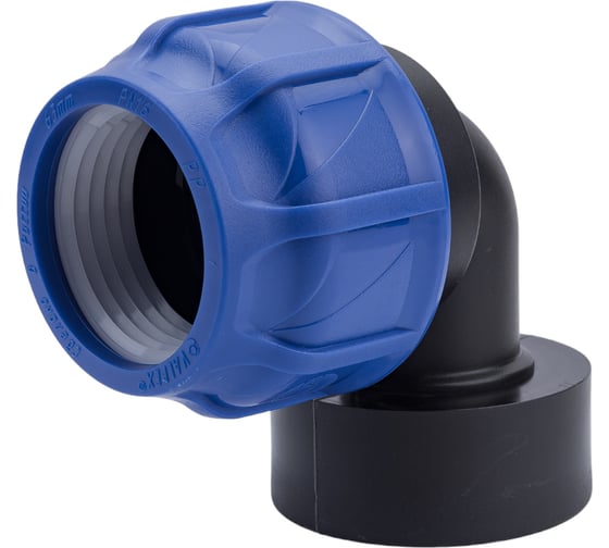 Изображение товара Компрессионный отвод VALFEX ПНД, с внутренней резьбой, 63x2 1/2" 1210012363212