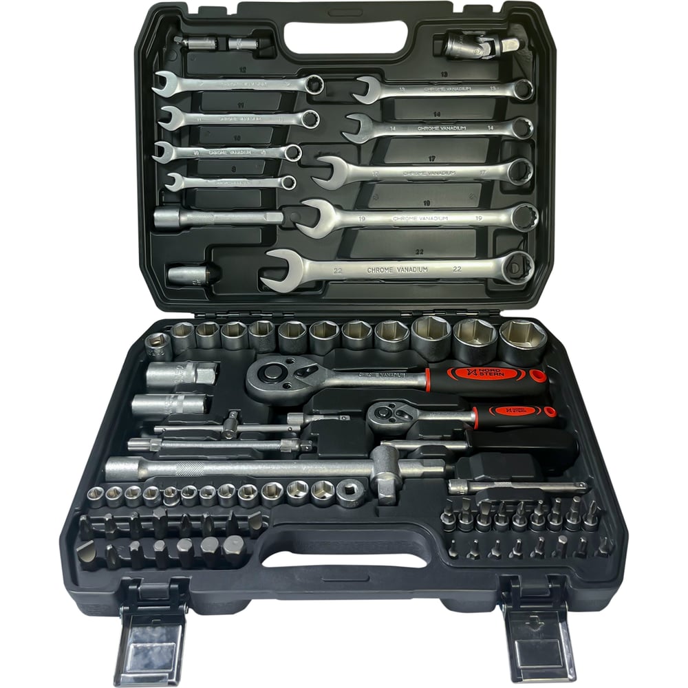 Изображение товара Набор Nord Stern Basic 82 предмета 24 зубца Cr-V NS-HTB0082EL