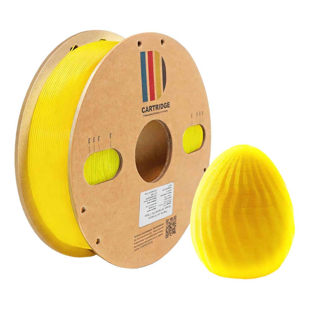Изображение товара TPU-пластик Solution Print для 3D-принтера, люминесцентный желтый, CartriDge 361788 Изображение товара TPU-пластик Solution Print для 3D-принтера, люминесцентный желтый, CartriDge 361788