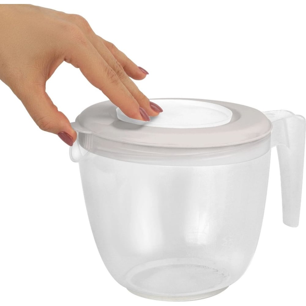 Изображение товара Емкость для миксера Plast Team Helsinki, 1,9 л, пепельный жемчуг 282132