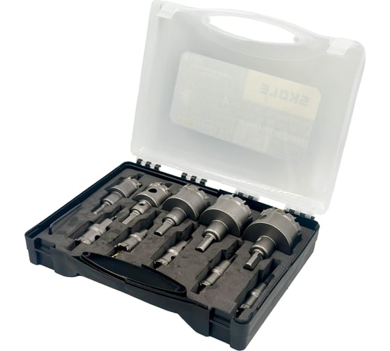 Изображение товара Набор твердоспланых коронок Skole (K9) 16-54мм (10 коронок), усиленные K9-10PC