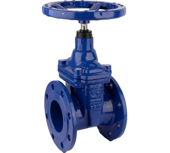 Изображение товара Задвижка с обрезиненным клином RUSHWORK РАШВОРК DN200, PN16, корпус - GJS-500-7 (GGG50), клин - GJS-500-7 (GGG50), уплотнение - EPDM, Ф/Ф, штурвал 101-200-16